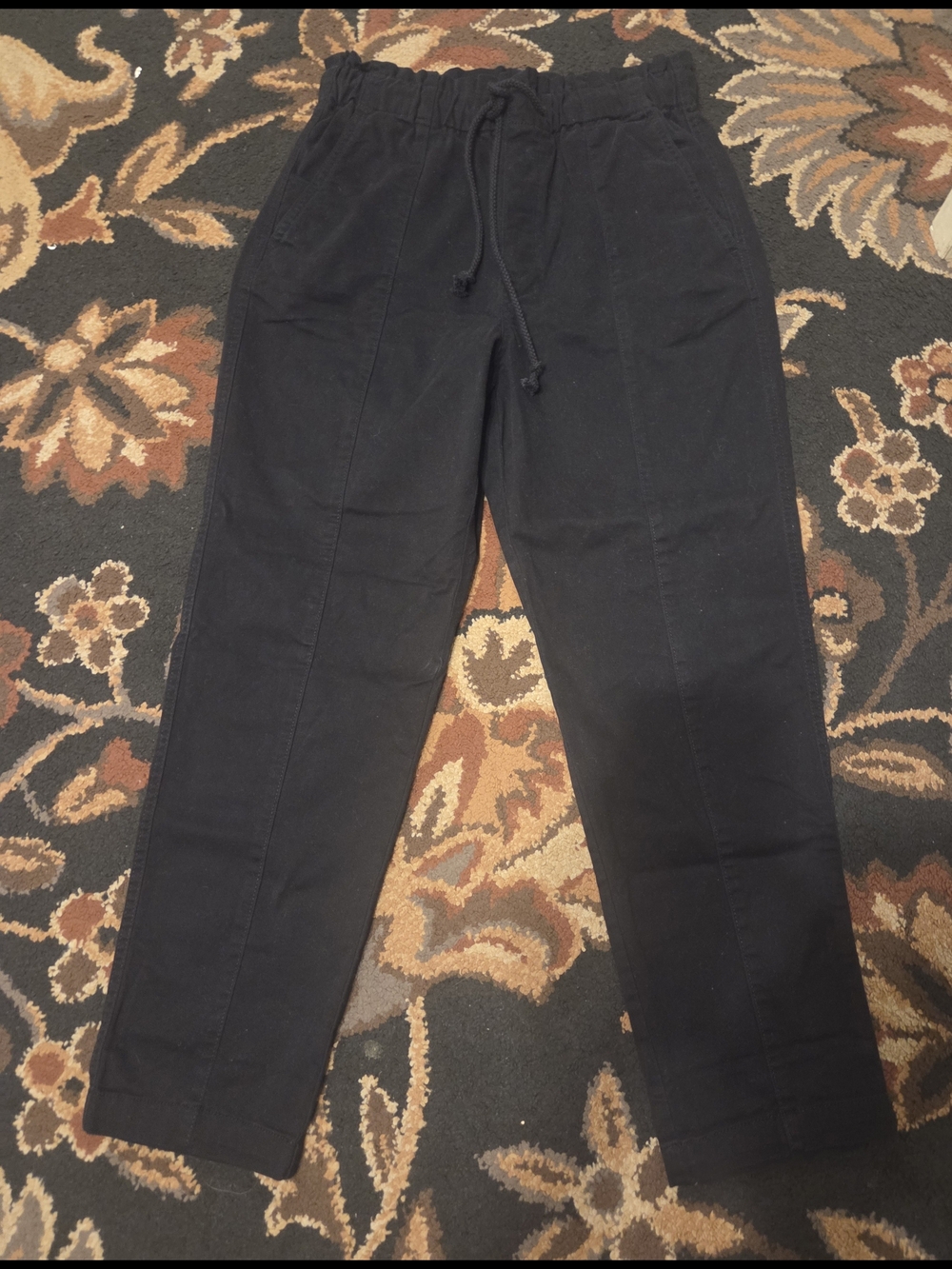 Nwt Womens Elastic Waist Drawstring Pants - Black